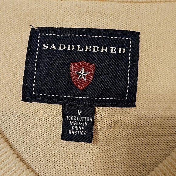 NWOT Men's Saddlebred blue and cream vest size Medium - Picture 6 of 10